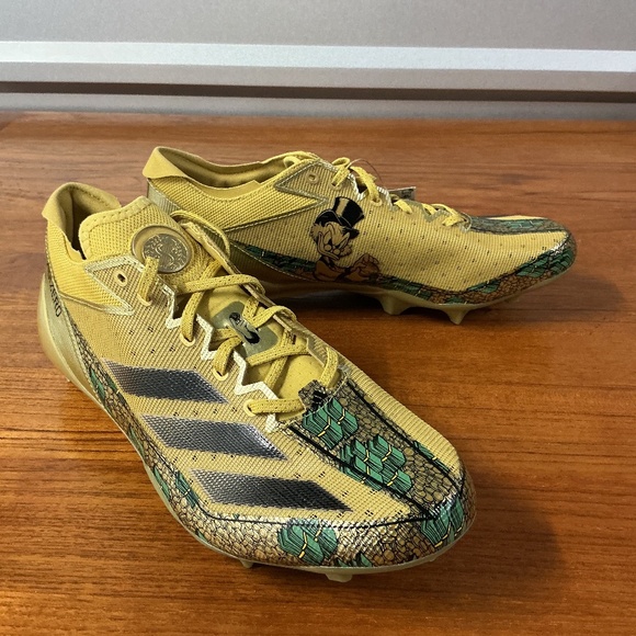 Adidas Men Disney X Adizero Gold Electric Scrooge McDuck Cleats IE6557 Size 12 - Picture 1 of 10